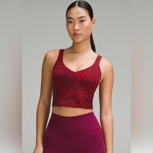 Lululemon Lunar New Year Align Tank in Surface Drift Red Multi size 8